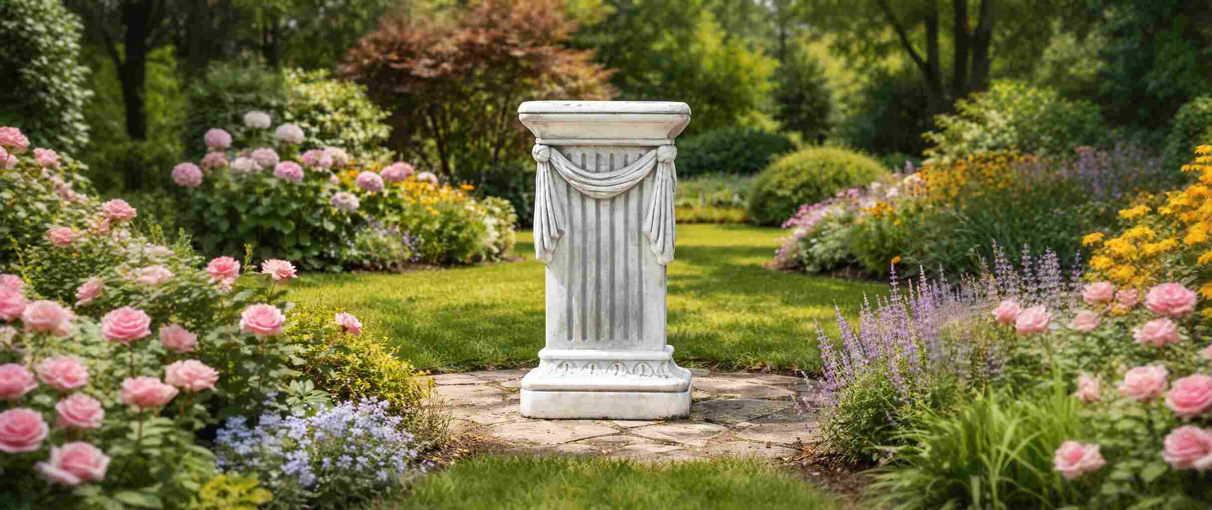 Klassieke zuilen en sokkels | steen, beton en gietijzer